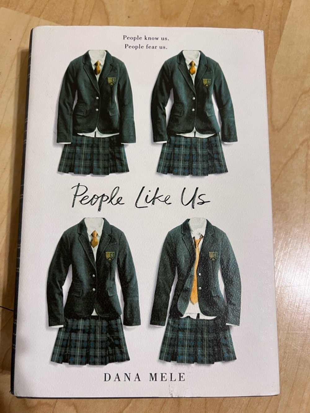 People Like Us by Dana Mele - Green Plaid School Uniform Cover